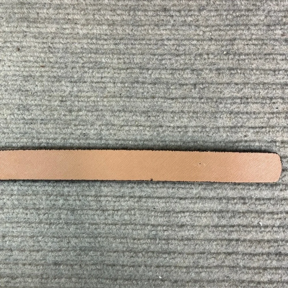 Comfort Click Mens Ratchet Belt Tan Brown Leather Adjustable Silver Buckle 46.5